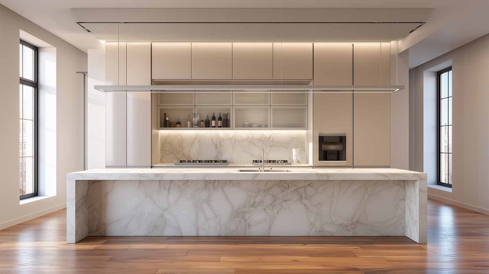 Proyecto de reformas de cocinas modernas en Bilbao realizado por Espacium con diseño contemporáneo