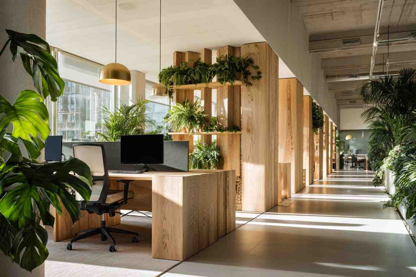 Oficina reformada en Bilbao con diseño minimalista, particiones de roble y luz natural por Espacium